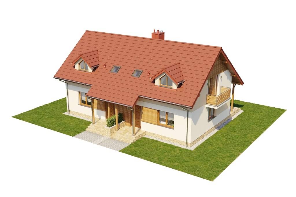 Проект дом DM-6095B V1 3D визуализация